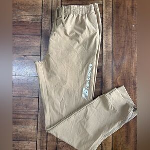Women’s New Balance Tan Joggers with Logo